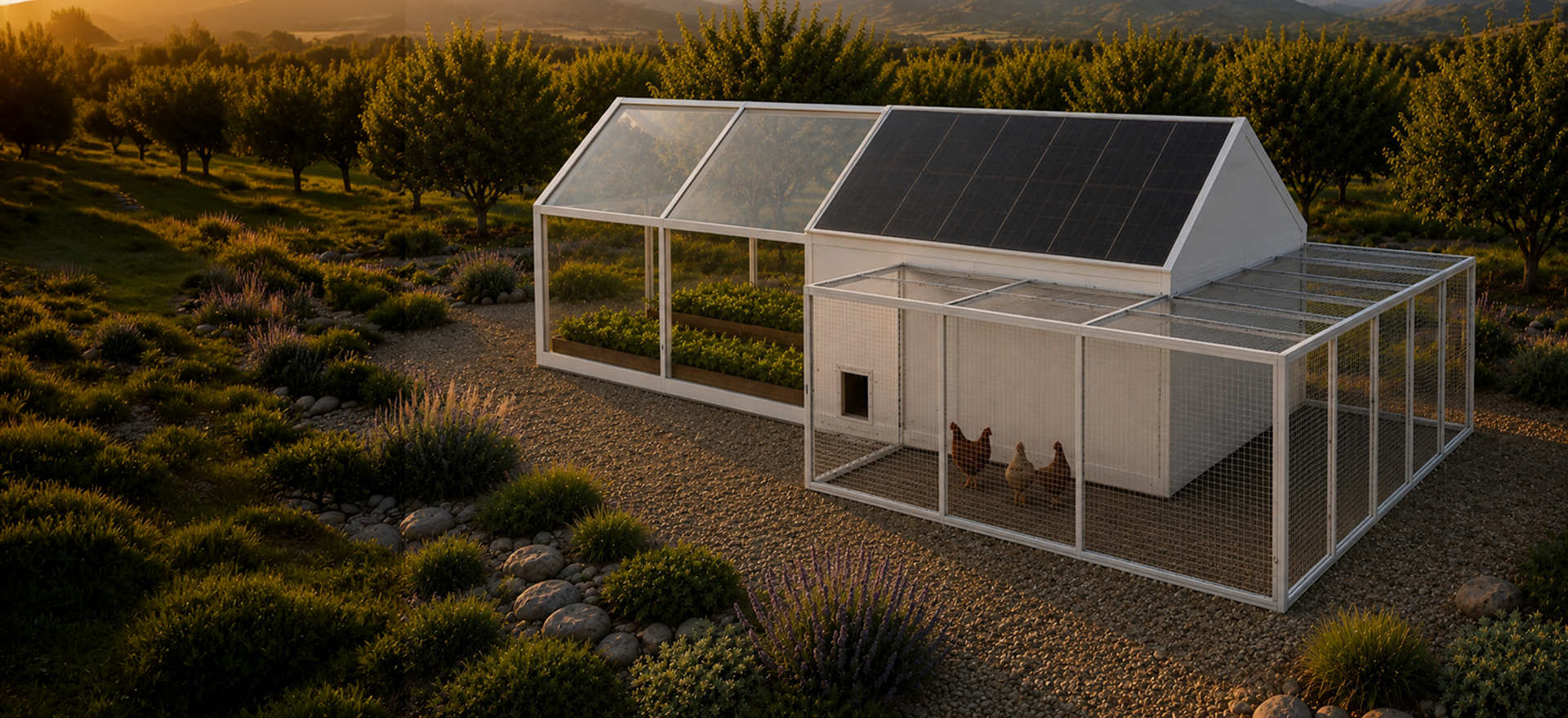 Uinta Roost in Radiant Aluminum with rear energy and coop pod